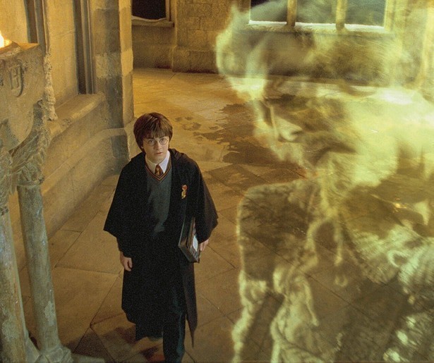 Harry Potter ontdekt een geheime kamer in Harry Potter and the Chamber of Secrets