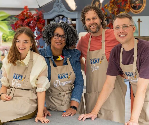 Daniel, Pien, Jan en Dagmar trappen het Heel Holland Bakt Elke Dag-seizoen af