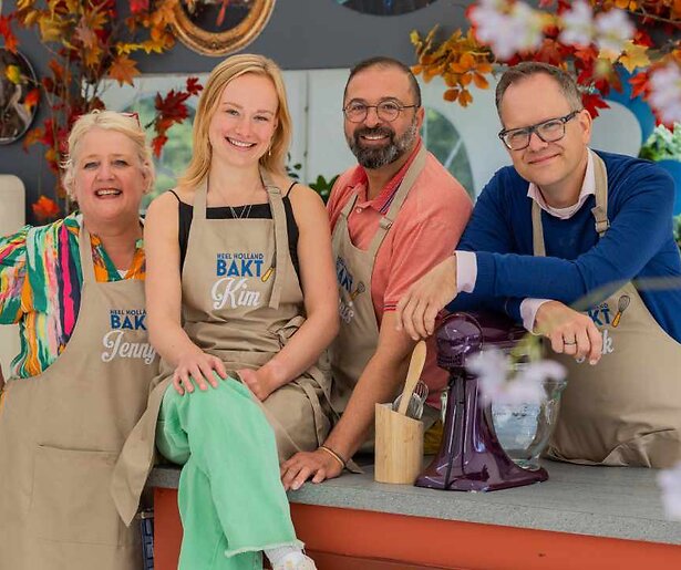 Oud-kandidaten Jenny, Kim, Rik en Yannis terug voor zoete wraak in Heel Holland Bakt Elke Dag