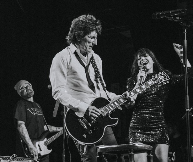 Portret van The Rolling Stones-gitarist Ron Wood