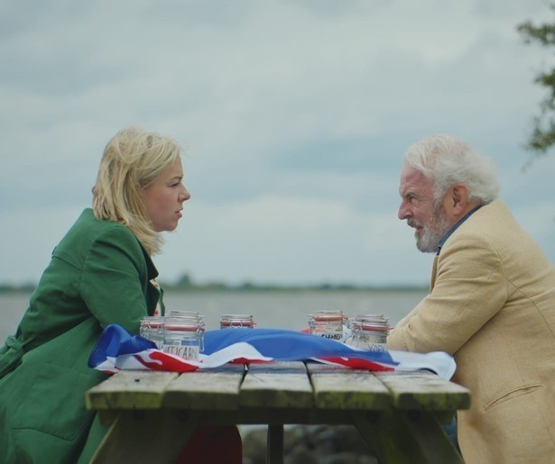 Huub Stapel en Nynke de Jong van start met hun nieuwe serie Het Vuur van de Friezen