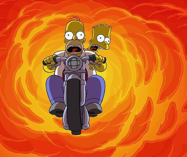 Homer Simpson belandt in een gigantisch avontuur in The Simpsons Movie