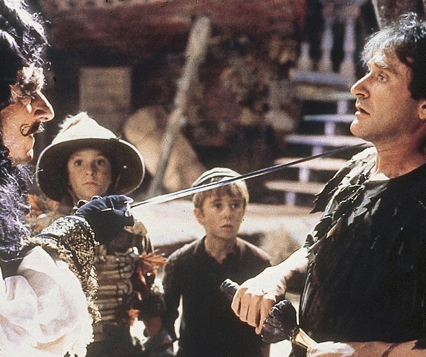 Robin Williams is Peter Pan in Hook