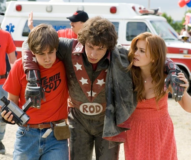 Andy Samberg is niet zo overtuigend als stuntman in Hot Rod