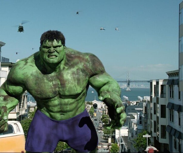 Eric Bana is groot, groen en boos monster genaamd de Hulk