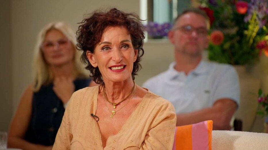 Ingrid tijdens de reünie van B&B Vol Liefde.