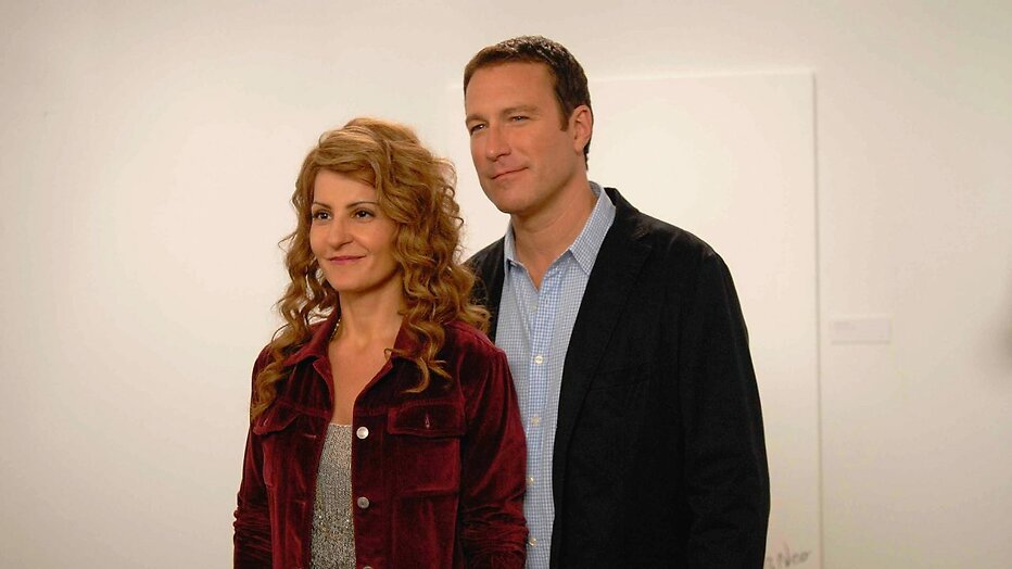 Nia Vardalos en John Corbett in I Hate Valentine's Day Nia Vardalos en John Corbett in I Hate Valentine's Day