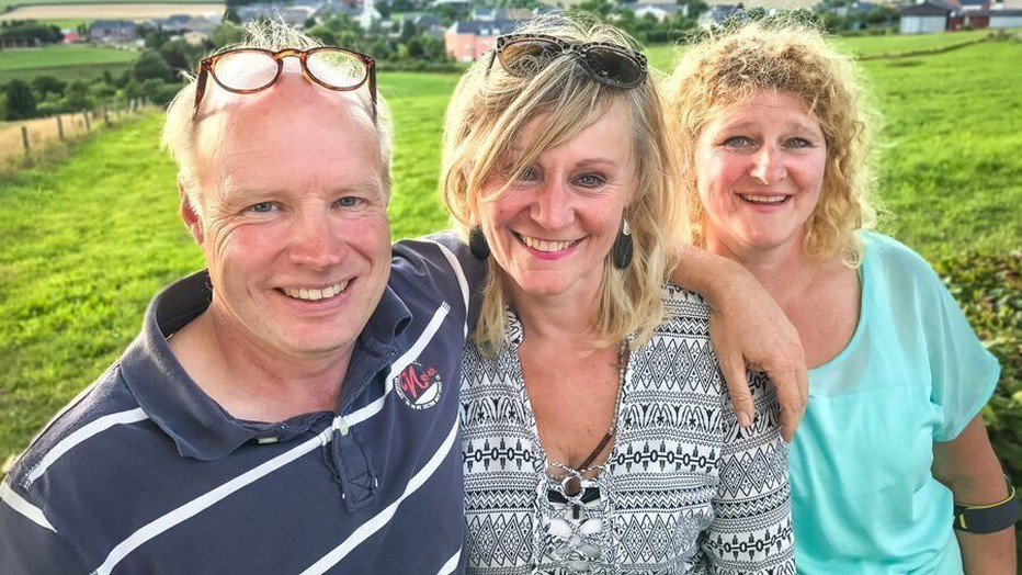 Patrick, Judith en Ilona in Ik Vertrek