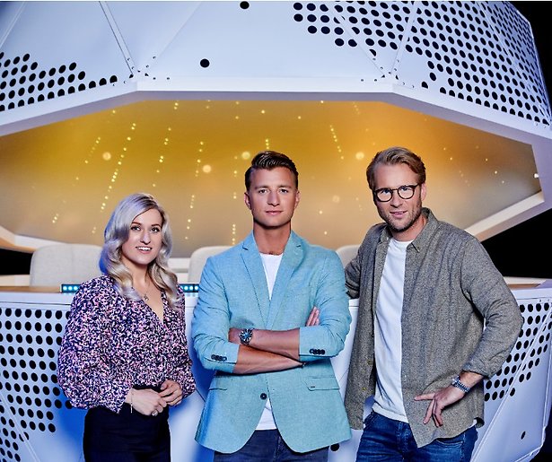 Britt Dekker en Leo Alkemade teamcaptains Iedereen Is Van De Wereld