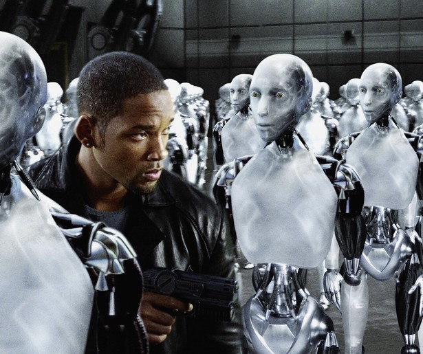Will Smith neemt het op tegen robots in sciencefiction I, Robot