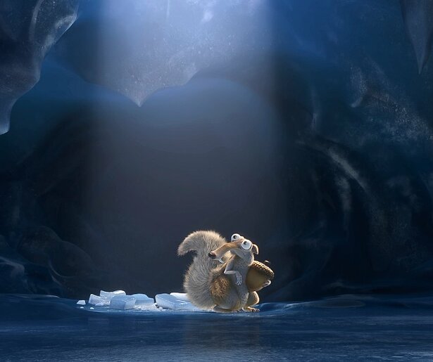 Eekhoorn Scrat werkt zich weer in de nesten in Ice Age: Collision Course