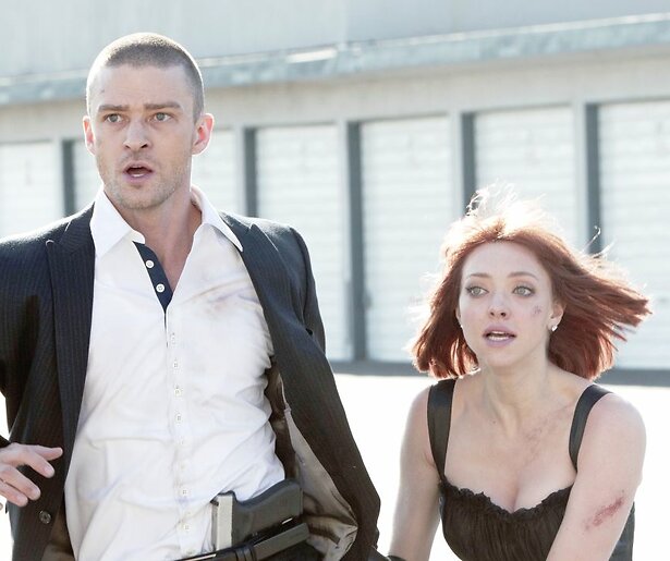 De tijd tikt maar door en door voor Justin Timberlake in In Time