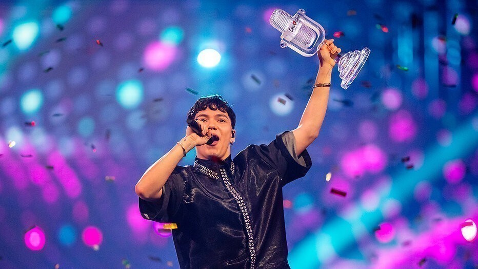 Oostenrijkse zanger JJ in de finale van het Eurovisie Songfestival 2025