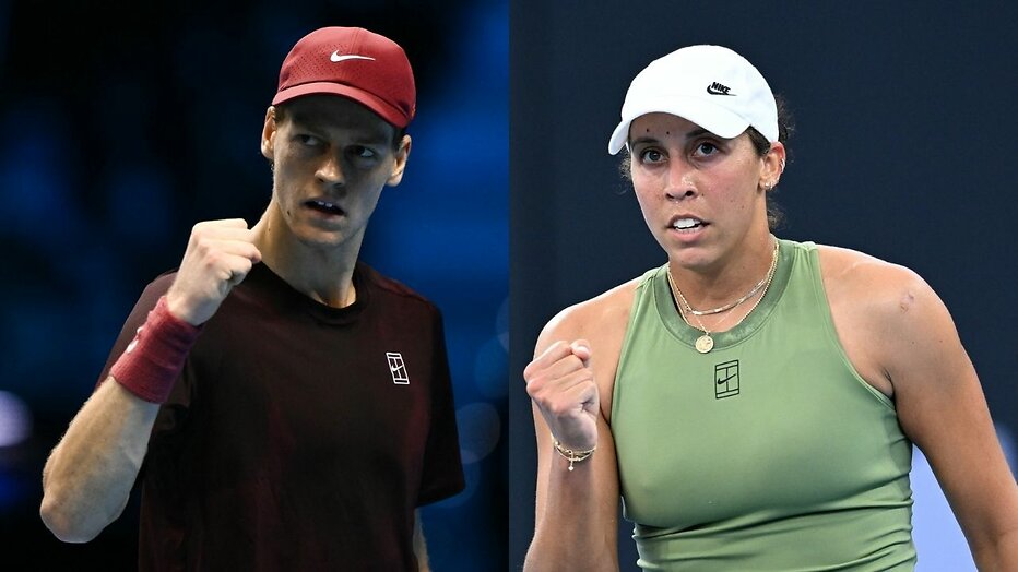 Jannik Sinner en Madison Keys