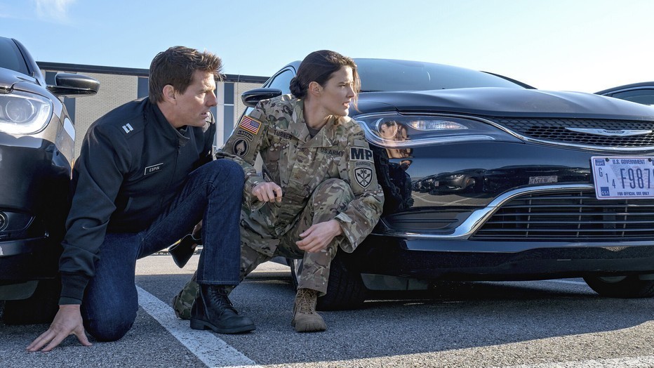 Tom Cruise en Cobie Smulders in Jack Reacher: Never Go Black