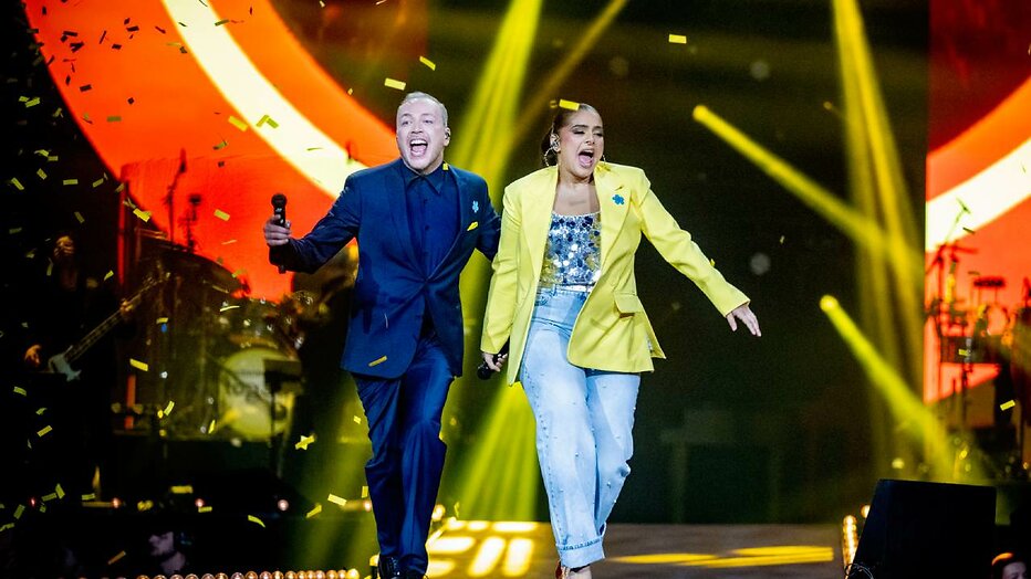 Jamai en Numidia tijdens Herinneringen Top 50 Concert