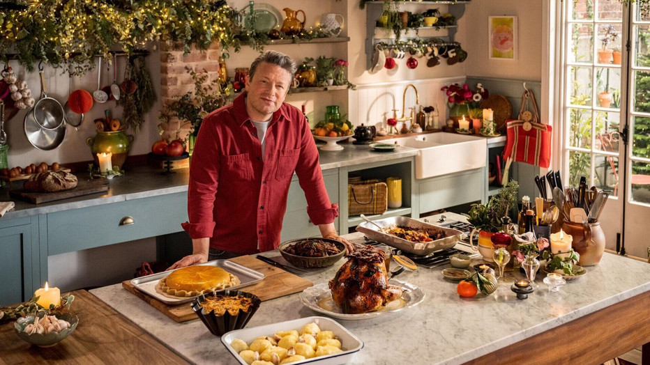 Jamie Oliver voor Jamie's Cook Ahead Christmas