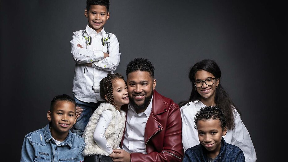 De familie Lopez toen ze meededen aan Een Huis Vol.