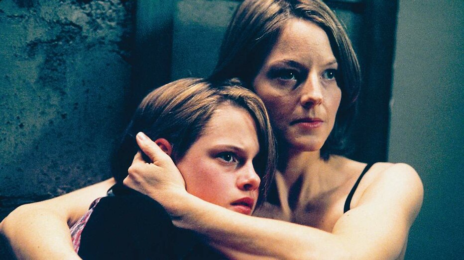 Kristen Stewart en Jodie Foster in Panic Room Kristen Stewart en Jodie Foster in Panic Room
