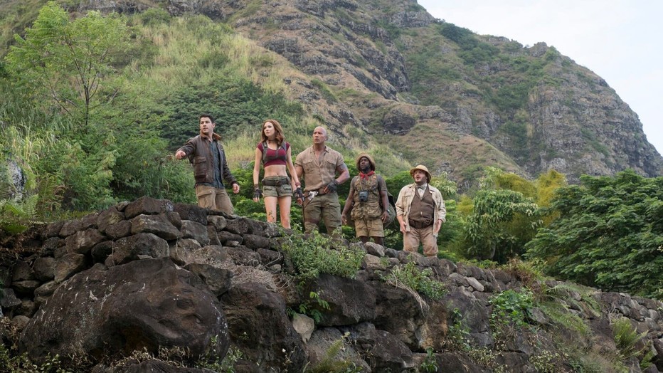 Dwayne Johnson met cast Jumanji: Welcome to the Jungle Dwayne Johnson met cast Jumanji: Welcome to the Jungle