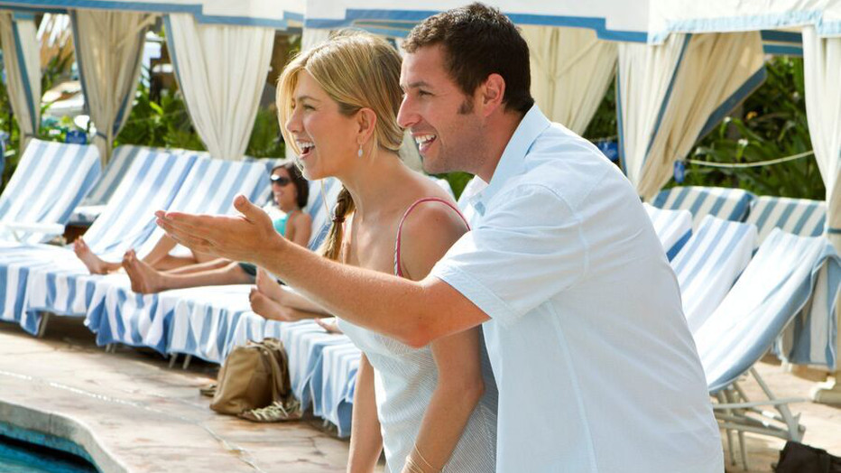 Adam Sandler en Jennifer Aniston in Just Go with It