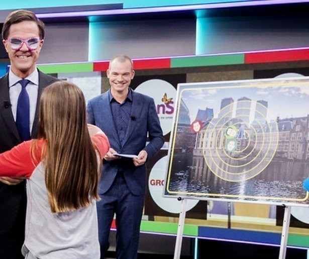 Valsspelen en lachen met lijsttrekkers in het Jeugdjournaal