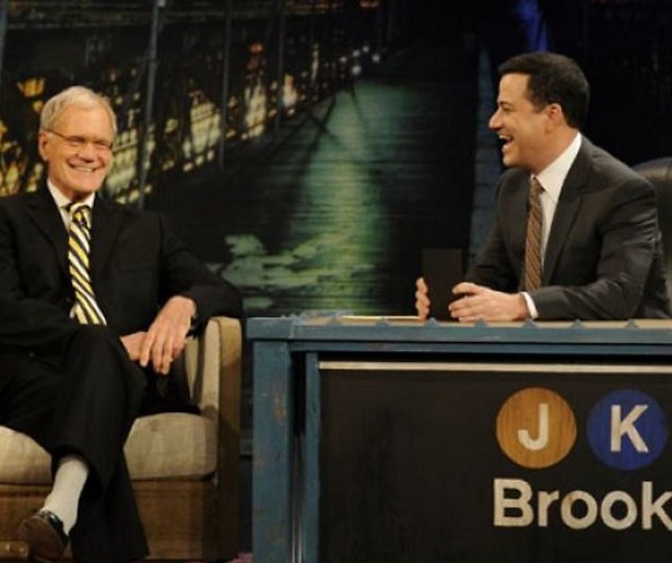Jimmy Kimmel erfde alle stropdassen van David Letterman