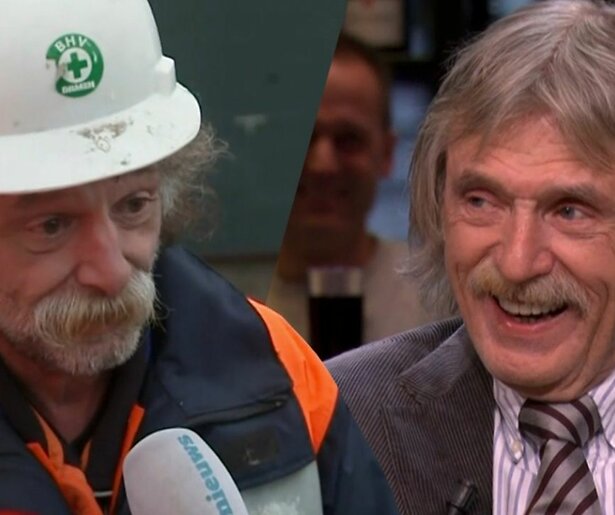 Johan Derksen schrikt van lookalike: 'Is die man echt?' 