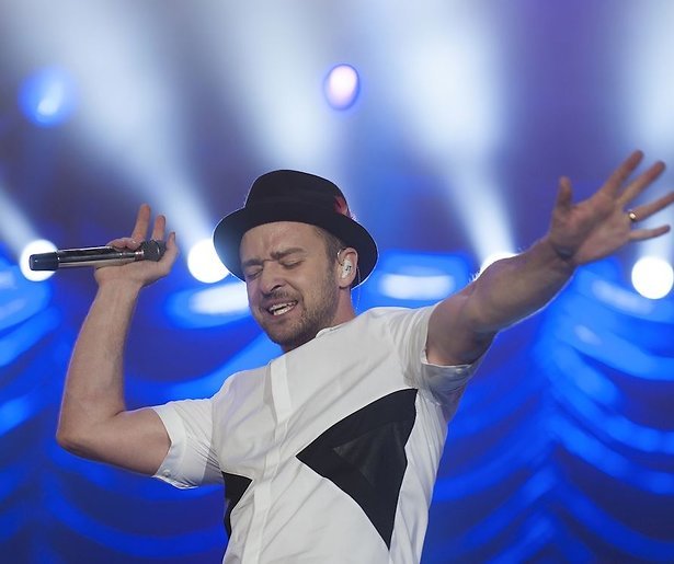 Justin Timberlake treedt op tijdens finale Eurovisie Songfestival