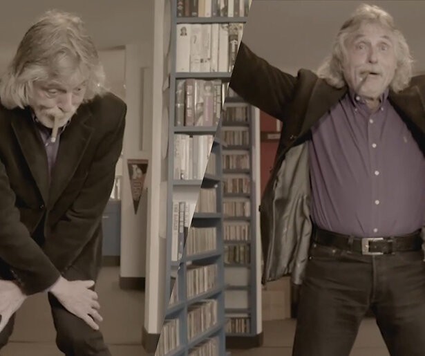 Hilarisch: Johan Derksen danst in videoclip John de Bever