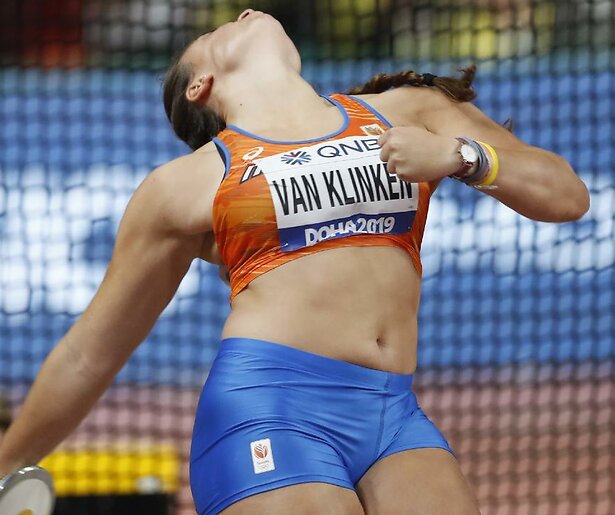 Disucwerper Jorinde van Klinken gaat voor goud tijdens WK Atletiek