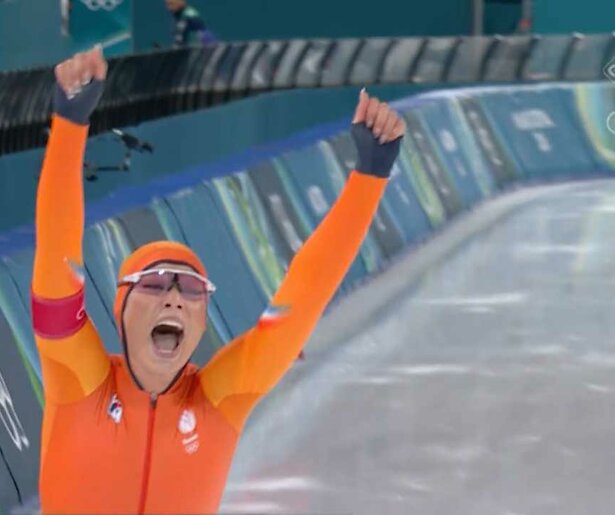 Geweldig! Jutta Leerdam pakt goud én Olympisch record op de 1.000 meter