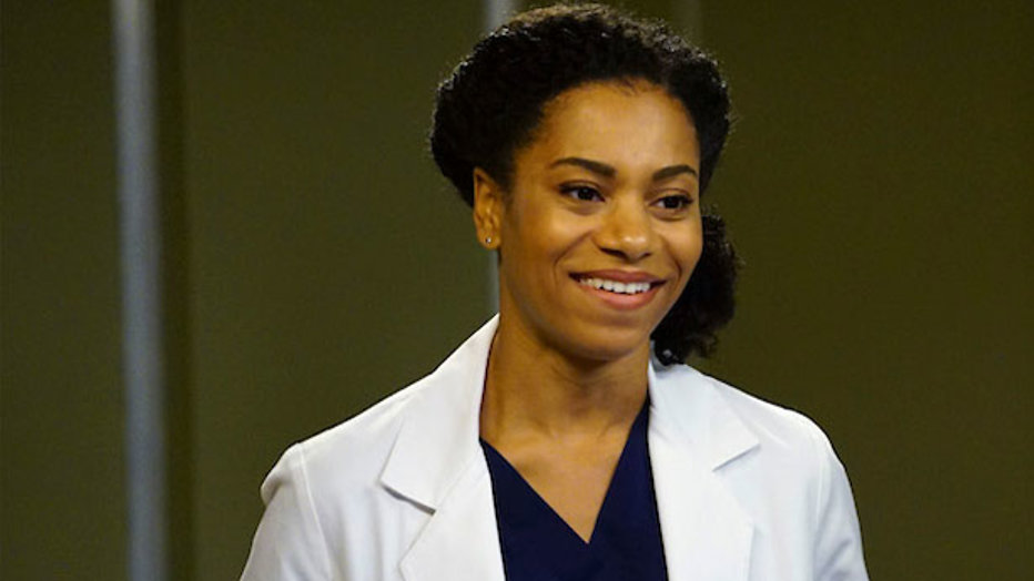 Maggie in de wolken in Grey's Anatomy Maggie in de wolken in Grey's Anatomy