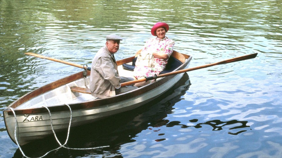 Clive Swift en Patricia Routledge in Keeping Up Appearances