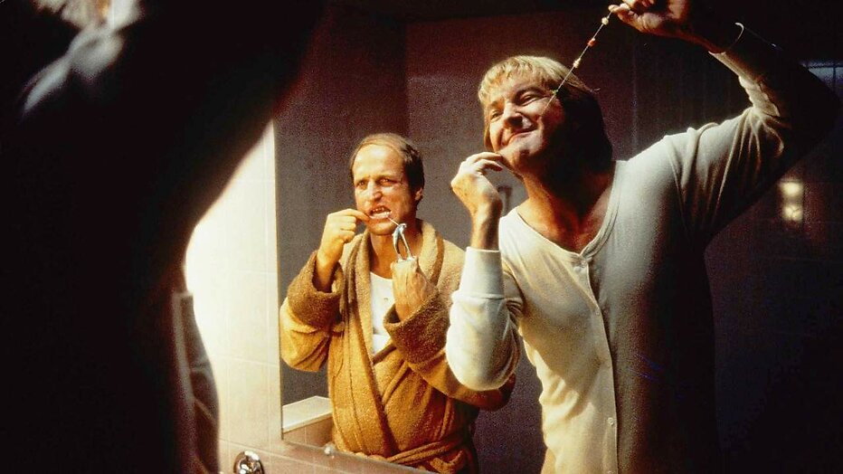 Woody Harrelson en Randy Quaid in Kingpin