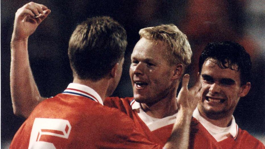 Ronald Koeman tijdens het WK voetbal 1994