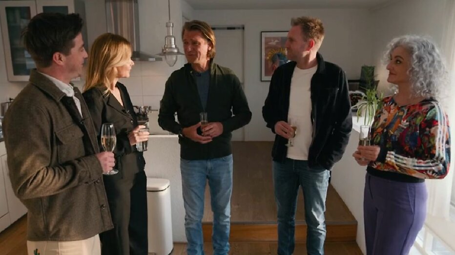 Hugo Kennis, Froukje de Both, Piet Hellemans, Tom Groot en Zamarra