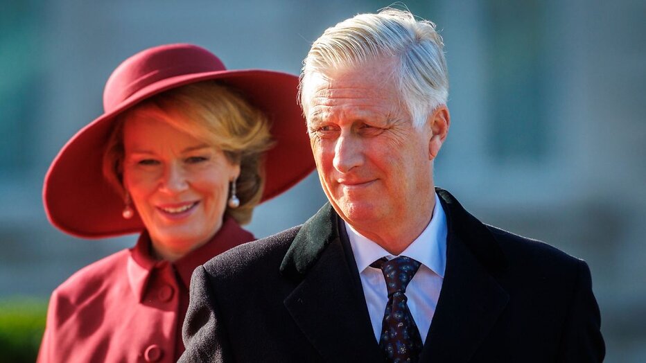 Koning Filip en zijn vrouw Mathilde