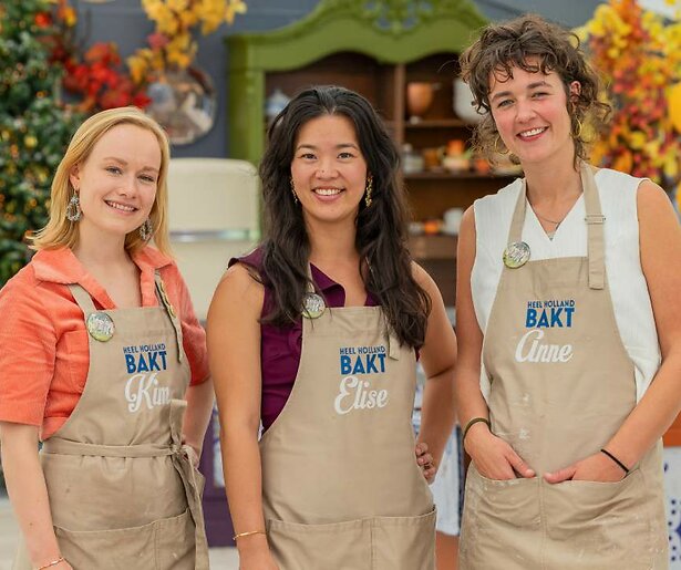 Wie wint Heel Holland Bakt 2024: Kim, Elise of Anne?