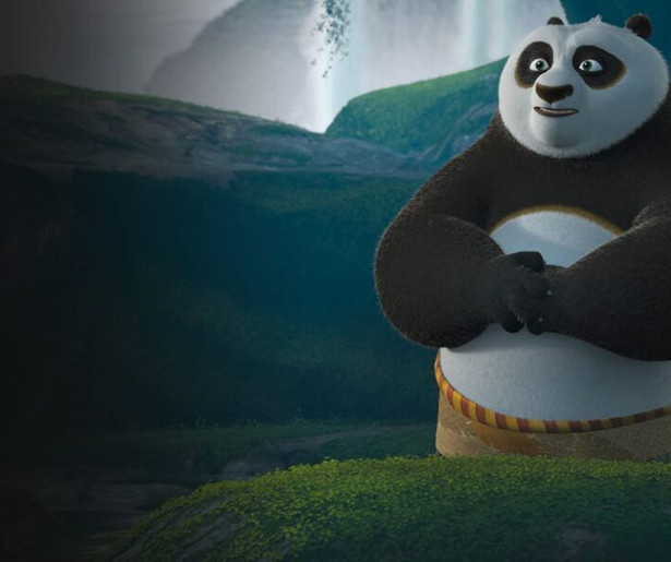Panda Po wil zijn vijand de baas zijn in Kung Fu Panda 2