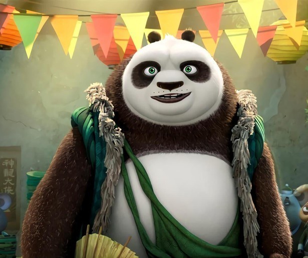 Po wordt herenigd met zijn vader in Kung Fu Panda 3