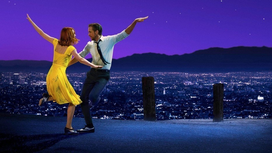 Ryan Gosling en Emma Stone in La La Land Ryan Gosling en Emma Stone in La La Land