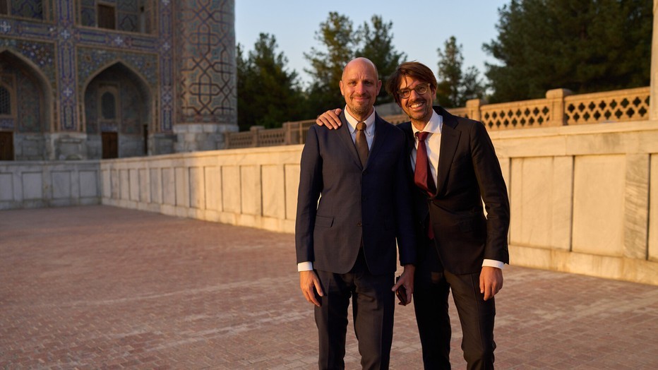 Ruben Terlou en Jelle Brandt Corstius in Oezbekistan Ruben Terlou en Jelle Brandt Corstius in Oezbekistan