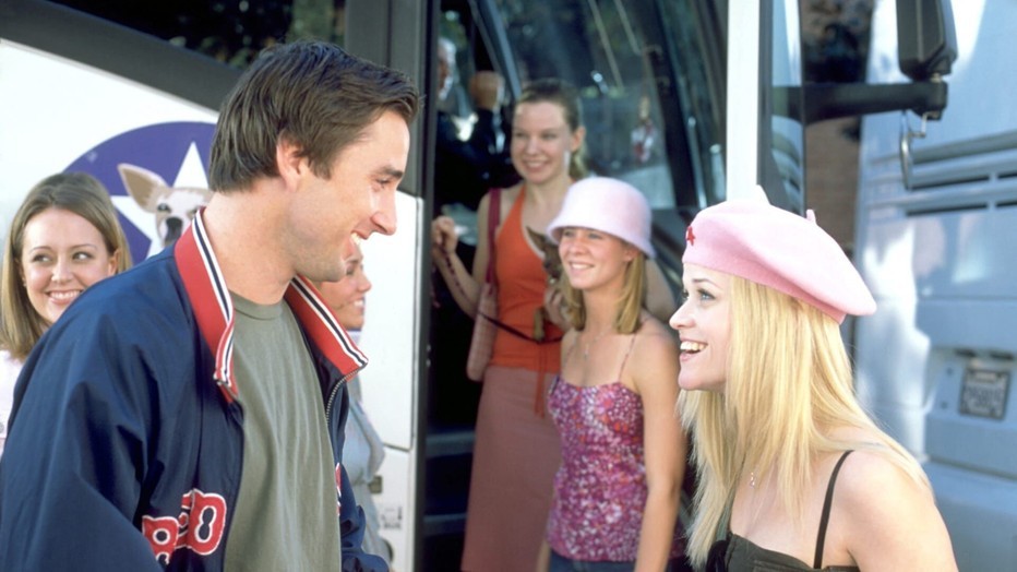 Luke Wilson en Reese Witherspoon in Legally Blonde Luke Wilson en Reese Witherspoon in Legally Blonde