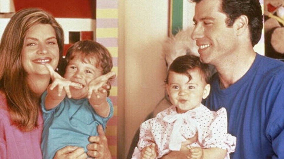 Kirstie Alley en John Travolta in Look Who's Talking Too Kirstie Alley en John Travolta in Look Who's Talking Too