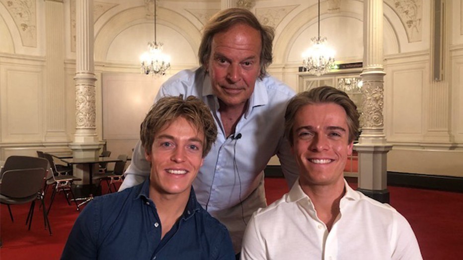 Ivo Niehe met Lucas en Arthur Jussen