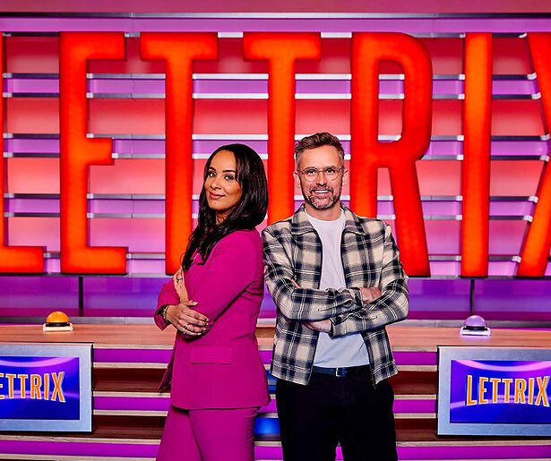 BN'ers bijten het spits af in nieuwe spelshow Lettrix