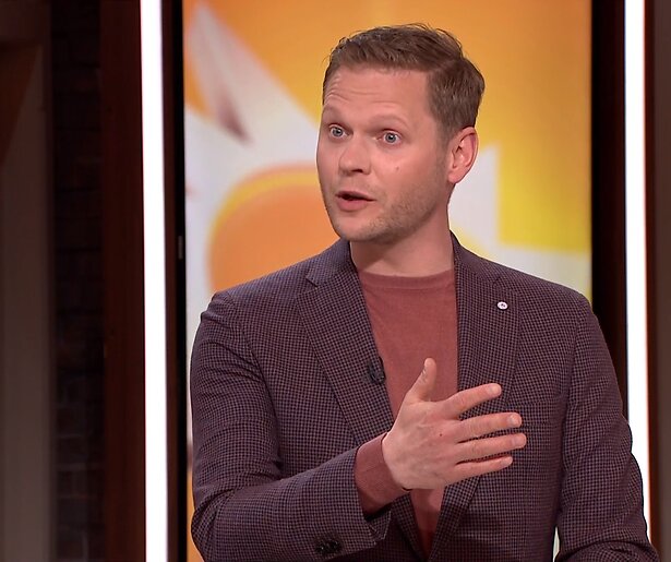 Luuk Ikink behoorlijk in verlegenheid door Linda de Mol