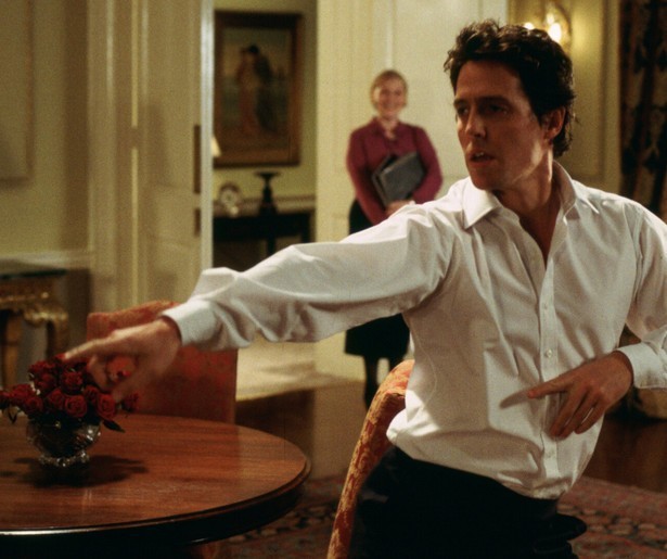 Hugh Grant is verliefd in kerstklassieker Love Actually