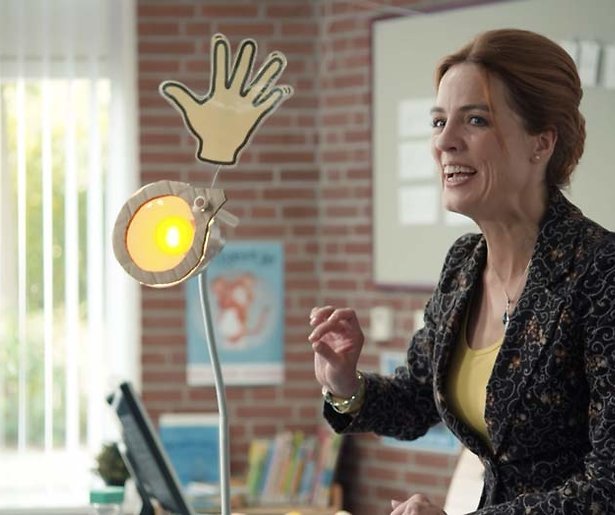 Juf Ank in de TV Kantine